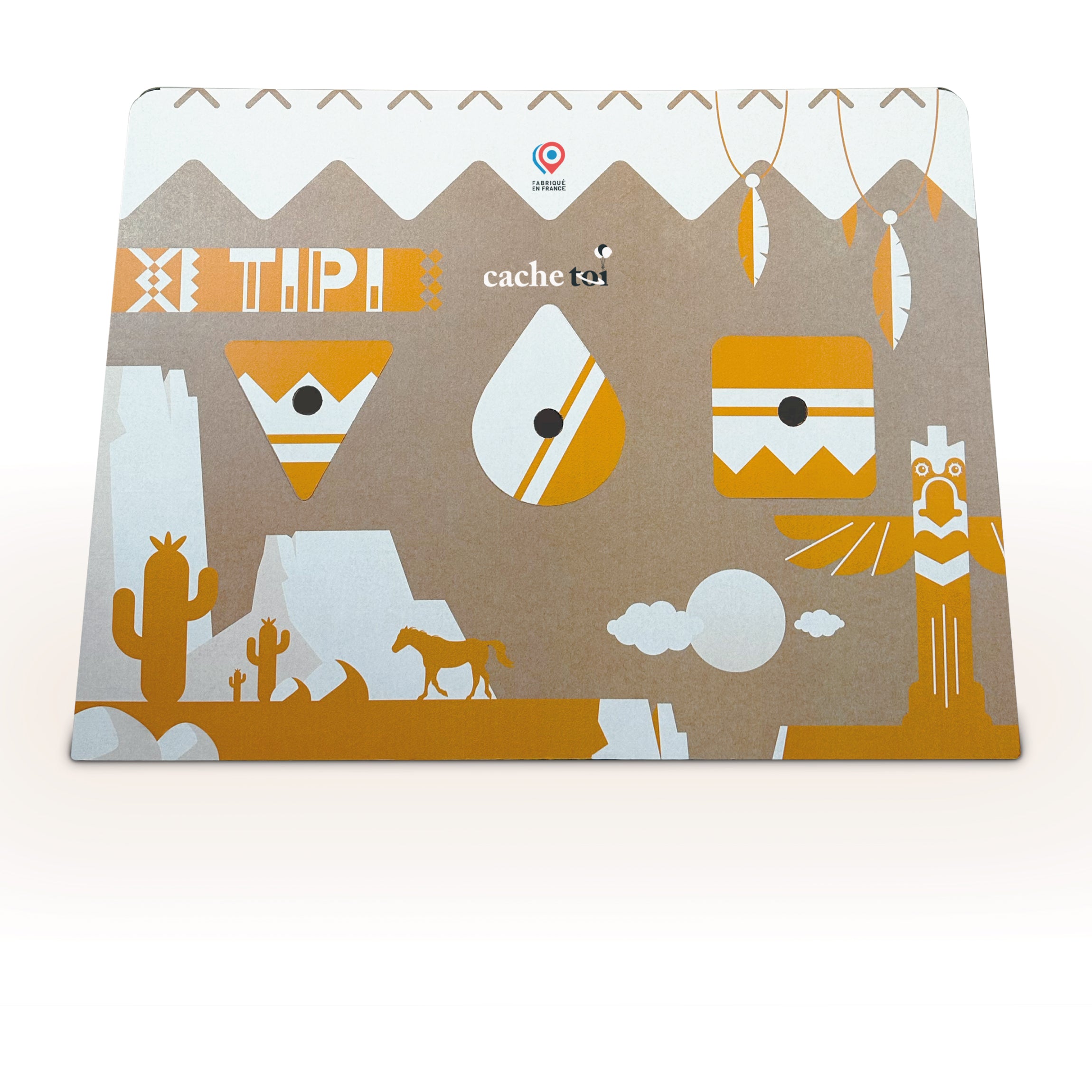 CACHE TOI cabane pliable made in France en carton - TIPI