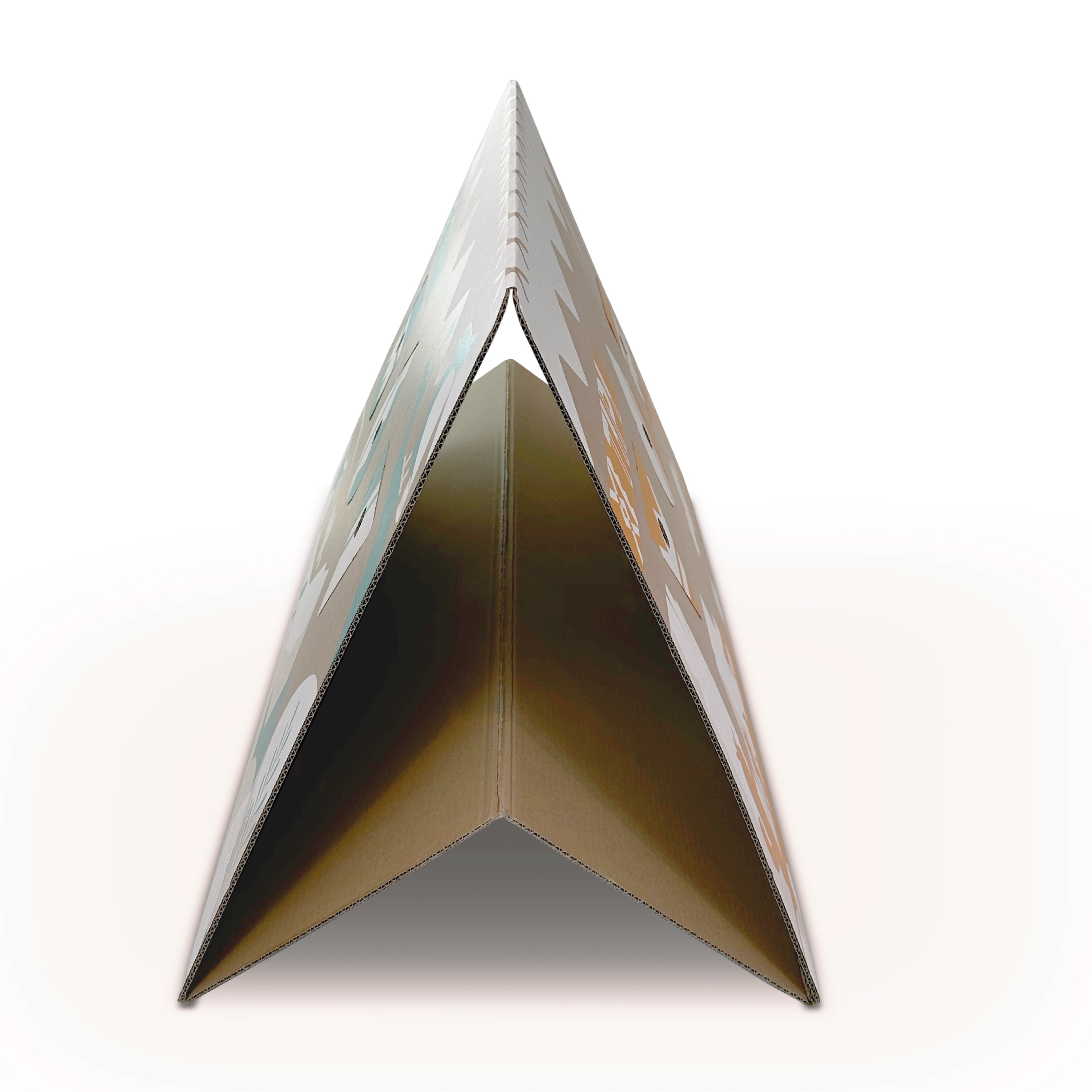 CACHE TOI cabane pliable made in France en carton - TIPI